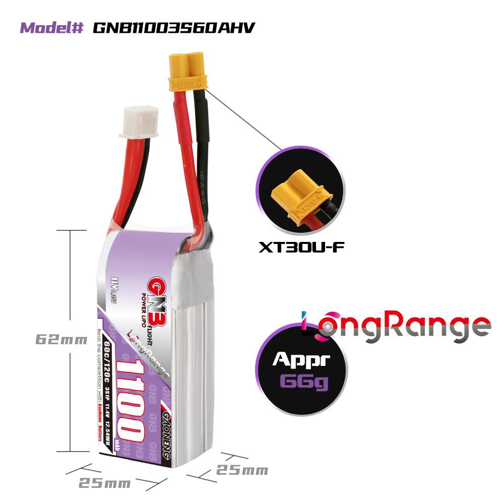 GNB 1100 mAh 2S 3S 4S 6S 60C/1 – Drone Gimbal Controller Bewertung und Preis