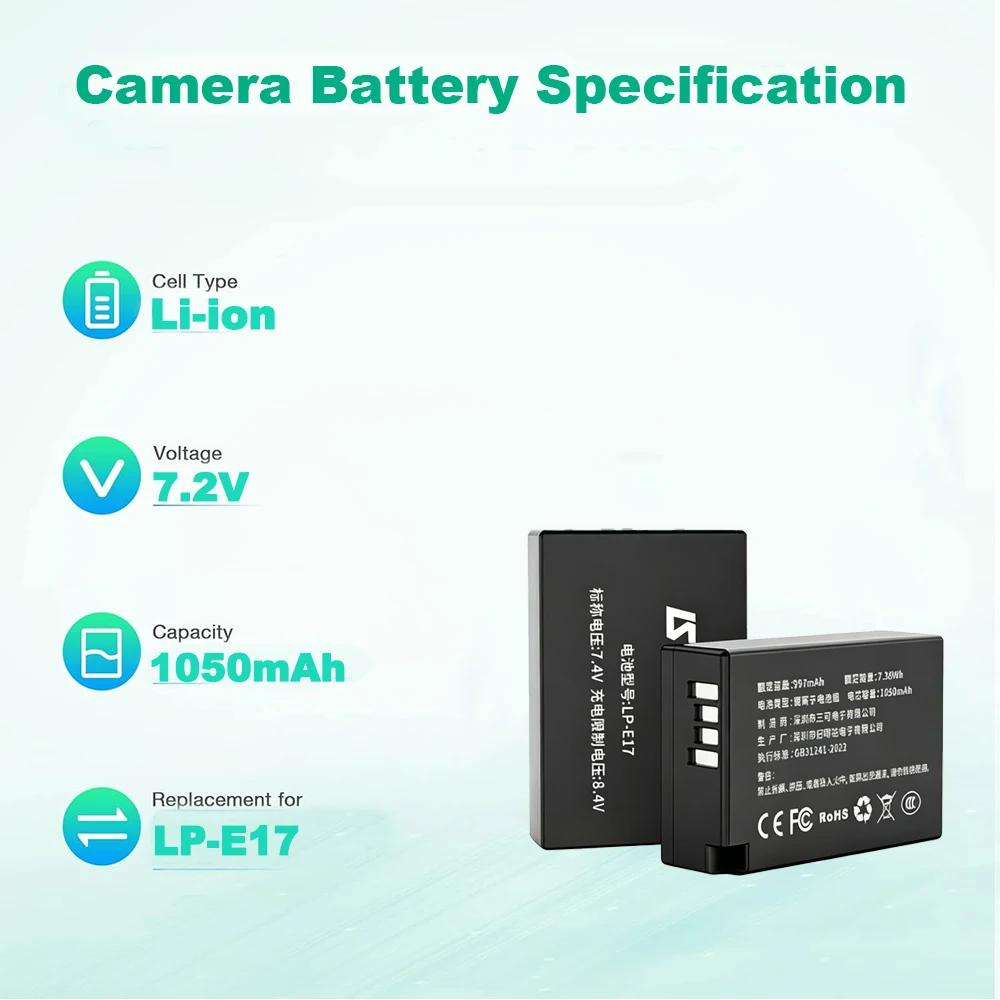 LP-E17 Akku für Canon Kameras  – Canon Camera Eos R8 Bewertung und Preis