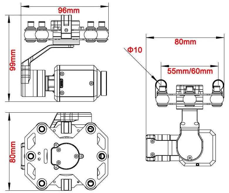 Tarot TL3T20 3-Achsen-Gimbal 6 – Drone Gimbal 3 Axis Bewertung und Preis